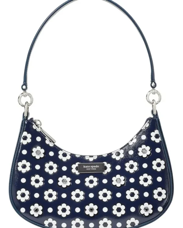 Kate Spade New York Bags<Sam Icon Daisy Dot Appliqued Saffiano Leather Small Convertible Crossbody Parisian Navy Multi
