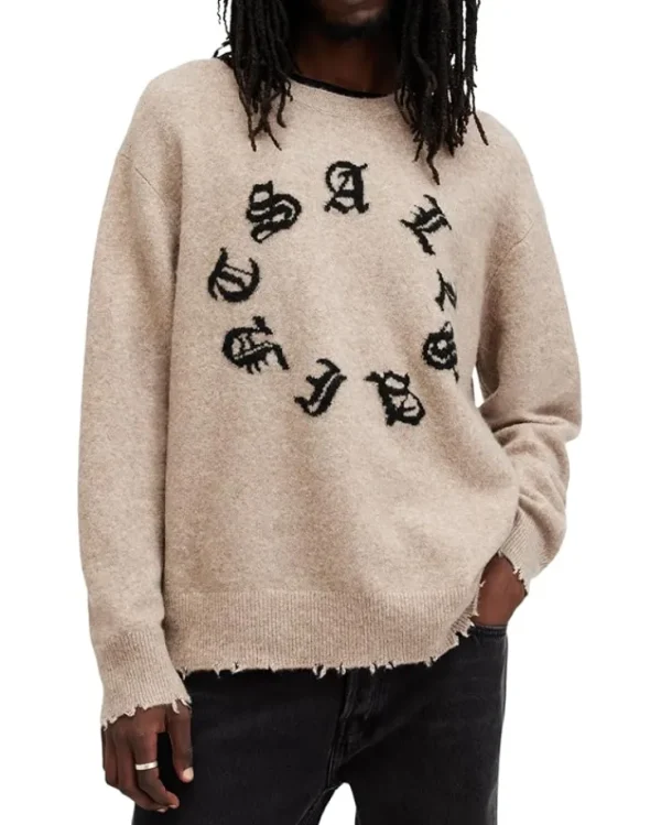 AllSaints Hoodies & Sweatshirts<Scripture Crew Black