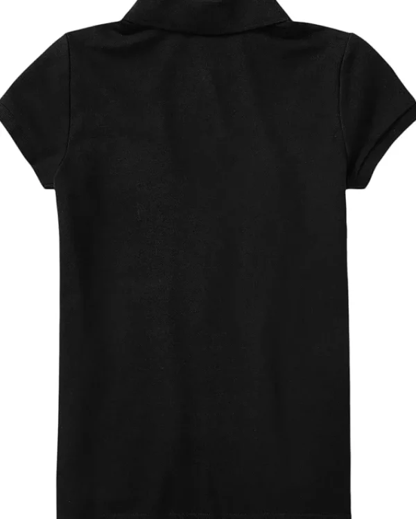 Polo Ralph Lauren Kids Shirts & Tops<Short Sleeve Mesh Polo Shirt (Big Kids) Polo Black