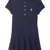 Polo Ralph Lauren Kids Dresses<Short Sleeve Polo Dress (Little Kids) Refined Navy