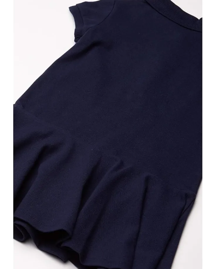 short_sleeve_polo_dress_l_1.webp Polo Ralph Lauren Kids Dresses<Short Sleeve Polo Dress (Little Kids) Refined Navy
