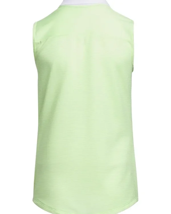 adidas Golf Kids Shirts & Tops<Sleeveless Golf Polo Shirt (Little Kids/Big Kids) Green Spark