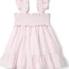 Janie and Jack Dresses<Smocked Seersucker Dress (Toddler/Little Kids/Big Kids) Pink