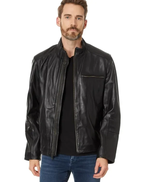 Cole Haan Coats & Outerwear<Smooth Lamb Jacket Black 2