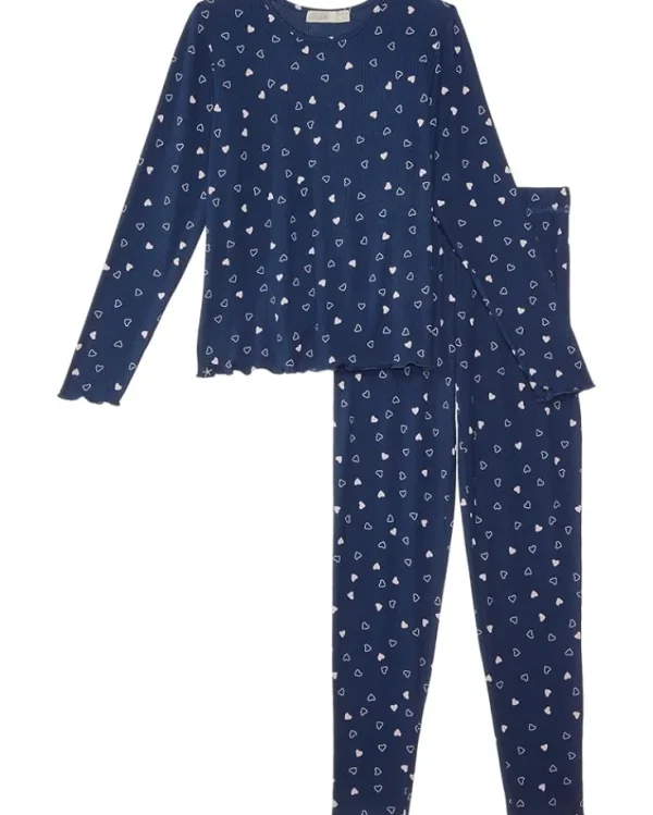 Barefoot Dreams Kids Pajamas<Soft Ribbed Youth Set(little Kid/Big Kid) Dusty Rose-pearl