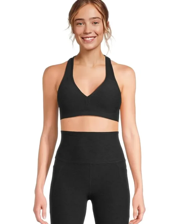 Beyond Yoga Activewear<Spacedye Lift Your Spirits Bra Birch Heather