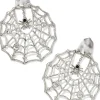 Kendra Scott Jewelry<Spider Web Statement Earrings Silver Black Crystal