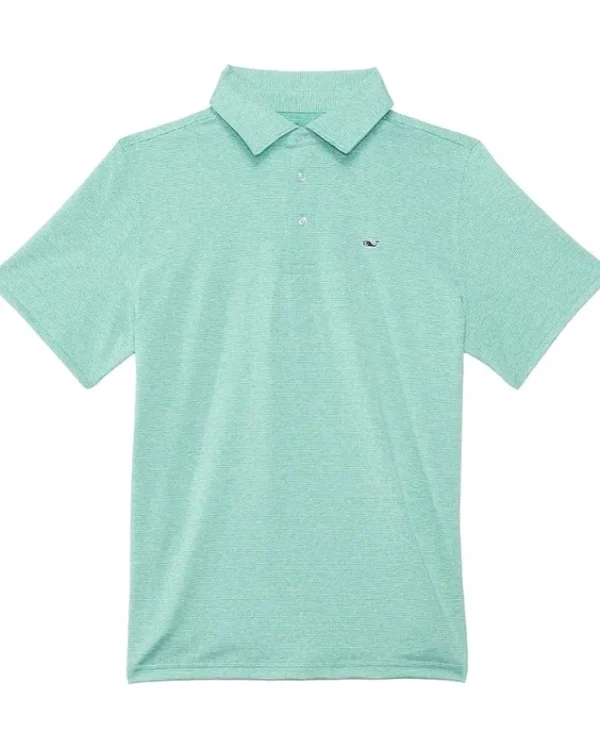 Vineyard Vines Kids Shirts & Tops<St. Jean Stripe Sankaty Polo (Toddler/Little Kids/Big Kids) Lagoon Tide Tejeda