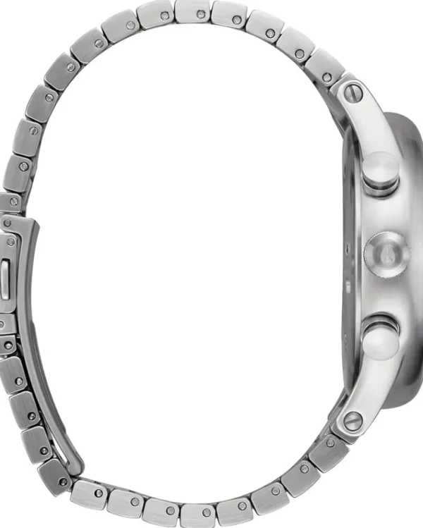 Nixon Watches<Station Chrono Silver/Indigo