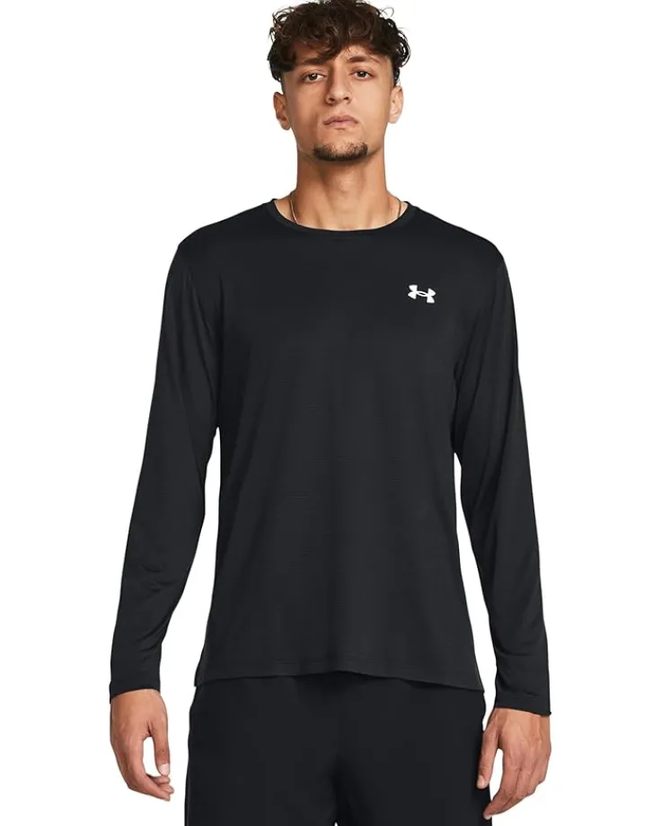 streaker_long_sleeve_0.webp Under Armour Activewear | Shirts & Tops<Streaker Long Sleeve Black/Reflective