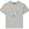 Vilebrequin Kids Shirts & Tops<Tahiti Turtle Gabin Gris Chine