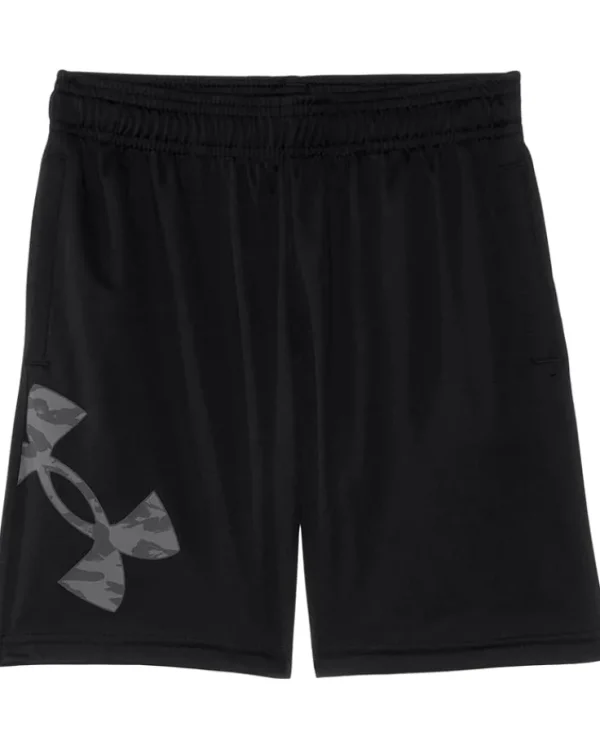 Under Armour Kids Shorts<Tech Big Logo Shorts (Big Kid) Black/Castlerock