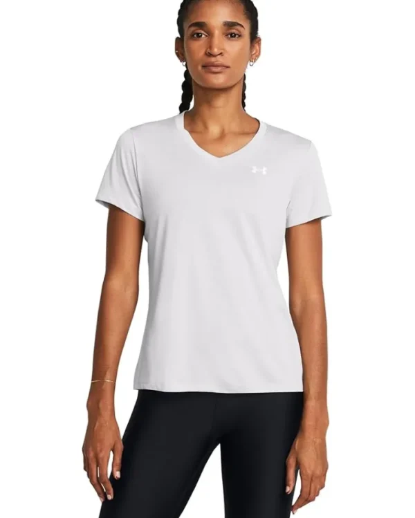 Under Armour Activewear | Shirts & Tops<Tech Short Sleeve V-Neck Twist Black/White