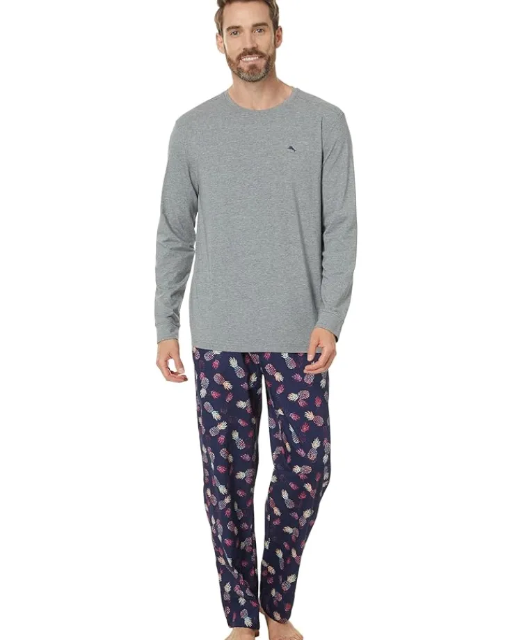 tee_shirt_long_sleeve_3.webp Tommy Bahama Sleepwear<Tee Shirt Long Sleeve Burgundy
