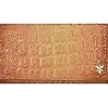 Anuschka Wallets<1150 Triple Fold Rfid Clutch Wallet Croc Embossed Caramel