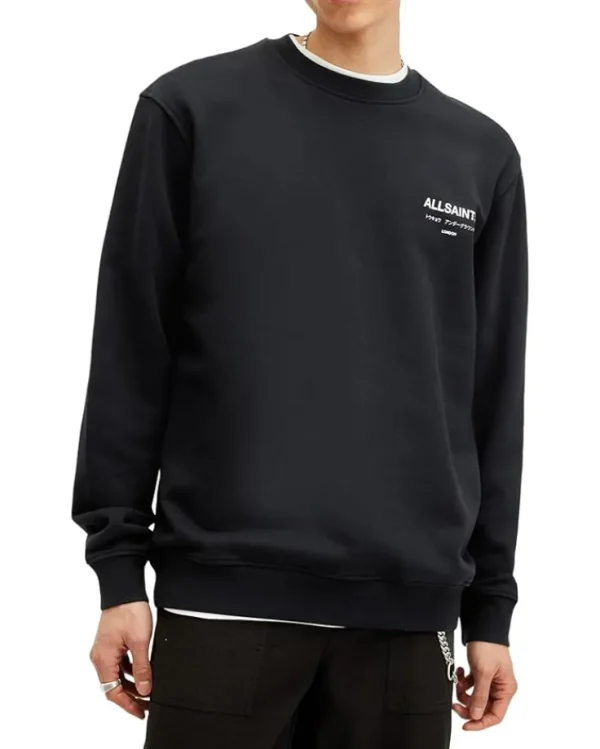 AllSaints Hoodies & Sweatshirts<Underground Crew Ashen White/Snake
