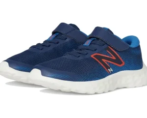 New Balance Kids Adaptive | Sneakers<520v8 Bungee Lace (Little Kid) NB Navy/Neo Flame