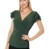 Vince Camuto Shirts & Tops<V-Neck Surplice Top Military Green