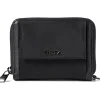 Tumi Wallets<Voyageur Trifold Zip-Around Black/Gunmetal