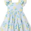 Janie and Jack Dresses<Windowpane Floral Dress (Toddler/Little Kids/Big Kids) Multicolor