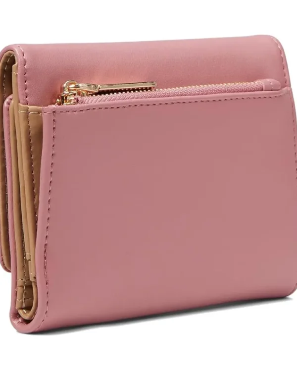 Anne Klein AK Small Flap Wallet With Enamel Filled Turn Lock | Women Wallets