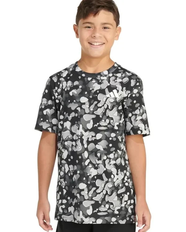 adidas Kids AOP Pebble Camo SS Tee(Toddler/Little Kid/Big Kid) | Kids/BOY Shirts & Tops