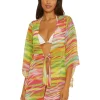 BECCA Swimwear & Cover Ups<Awaken Sheer Woven Tunic Cover-Up Multi