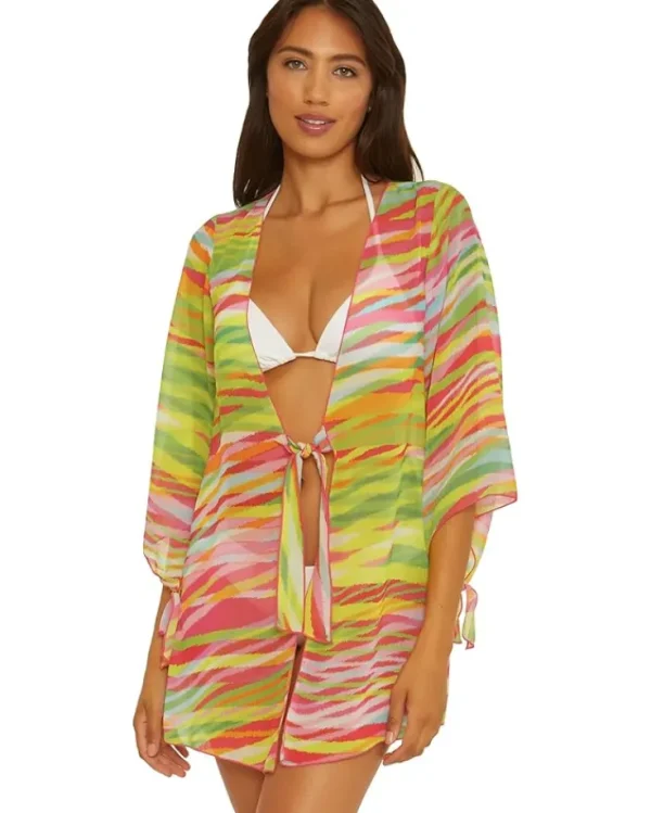 BECCA Swimwear & Cover Ups<Awaken Sheer Woven Tunic Cover-Up Multi