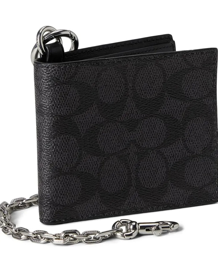 billfold_wallet_with_chai_0-1.webp COACH Billfold Wallet With Chain In Signature Canvas | Bags