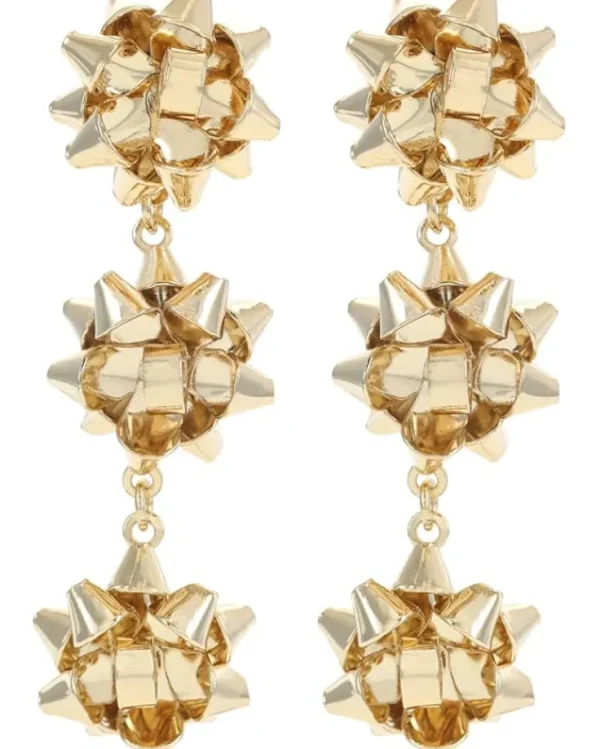 Front Row Bow Drop Earrings 58754 | Women Jewelry