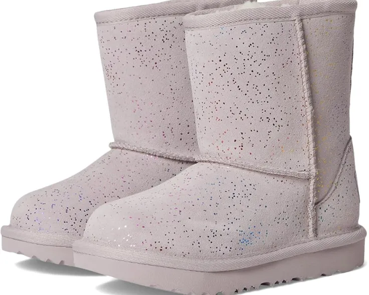classic_ii_shimmer_sky_to_0.webp UGG Kids Classic II Shimmer Sky (Toddler/Little Kid) | Kids Boots