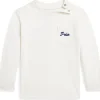 Polo Ralph Lauren Kids Dog-Print Cotton Long Sleeve Tee (Infant) | Kids/BOY Shirts & Tops