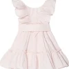 Stella McCartney Kids Dress with Ruffles and Belt (Toddler/Little Kids/Big Kids) | Kids Dresses