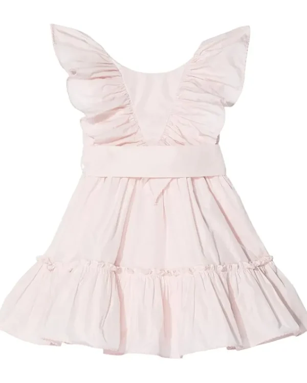 Stella McCartney Kids Dress with Ruffles and Belt (Toddler/Little Kids/Big Kids) | Kids Dresses