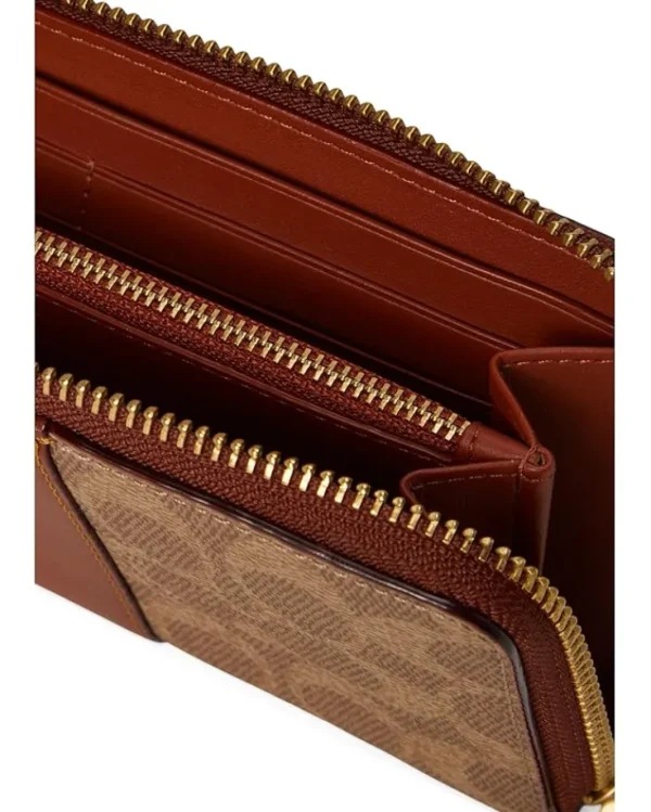 COACH Essential Slim Accordion Zip Wallet in Signature Canvas | Women Wallets