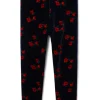 Janie and Jack Flower Velour Leggings (Toddler/Little Kids/Big Kids) | Kids Pants