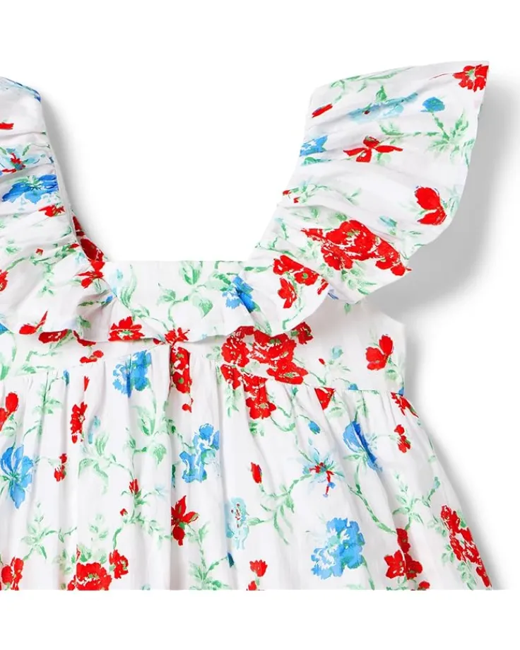 flutter_sleeve_floral_dre_2.webp Janie and Jack Flutter Sleeve Floral Dress (Toddler/Little Kids/Big Kids) | Kids Dresses