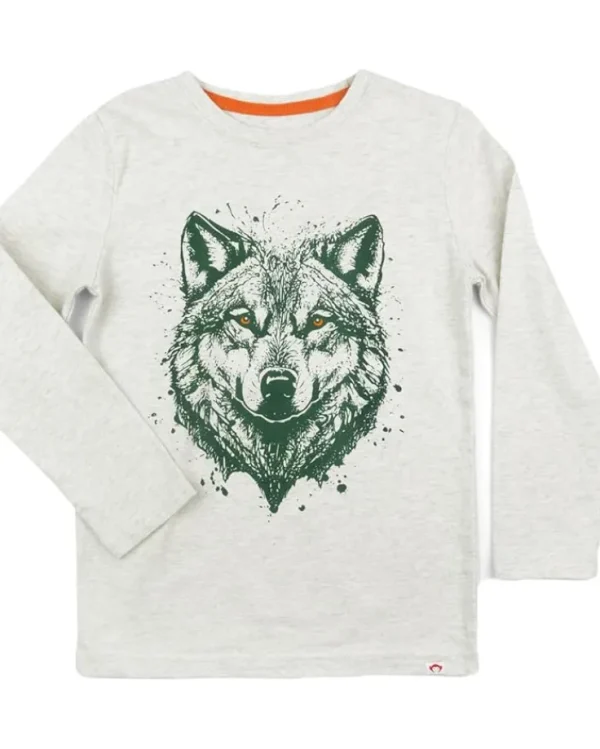 Appaman Kids Graphic Long Sleeve Tee - Wolf Ink (Toddler/Little Kids/Big Kids) | Kids/BOY Shirts & Tops