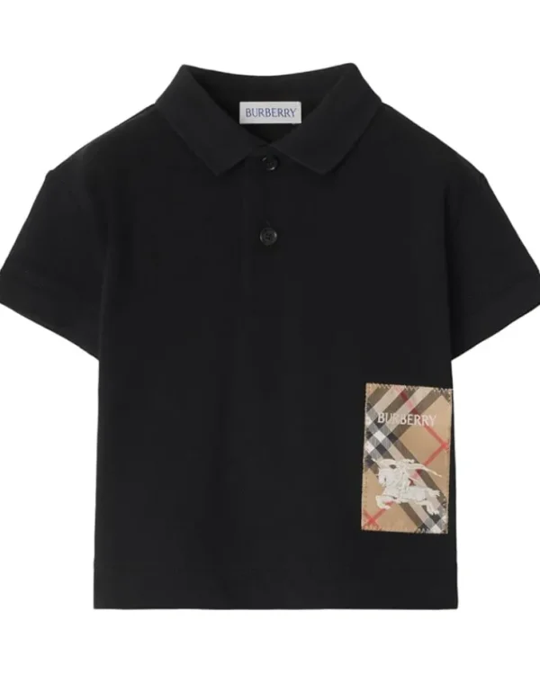 Burberry Kids Johane EKD Label Polo Shirt (Toddler/Little Kid/Big Kid) | Kids/BOY Shirts & Tops
