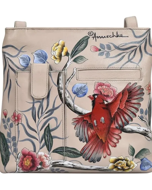 Anuschka Medium Crossbody with Double Zip Pockets 447 | Women Wallets