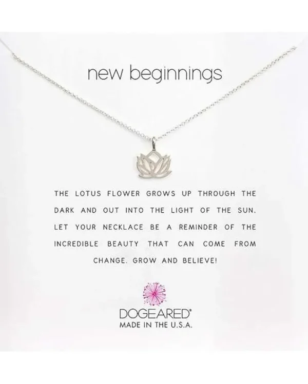 Dogeared New Beginnings Rising Lotus Necklace | Women Jewelry