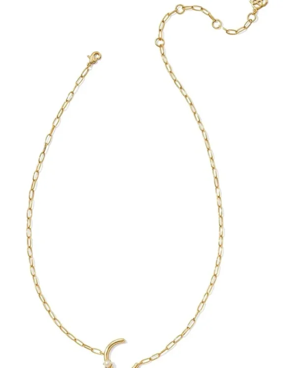 Kendra Scott Pearl Letter C Short Pendant Necklace | Women Jewelry