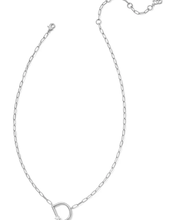 Kendra Scott Pearl Letter D Short Pendant Necklace | Women Jewelry
