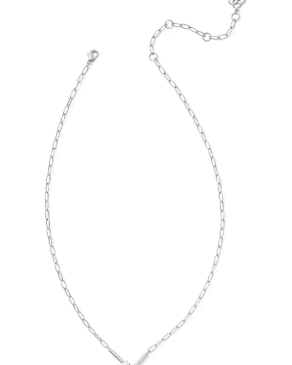 Kendra Scott Pearl Letter L Short Pendant Necklace | Women Jewelry