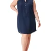 NIC+ZOE Plus Size Denim Dress | Women Plus Size