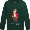 Polo Ralph Lauren Kids Polo Bear Cotton Long Sleeve Tee (Toddler/Little Kid) | Kids/BOY Shirts & Tops