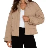 Liverpool Los Angeles Quilted Jacket with Zip Out Hood Hourglass Quilted Woven | Women Coats & Outerwear