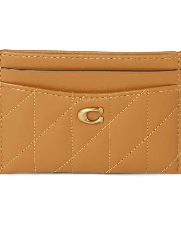 COACH Refined Calf Leather Essential Card Case | Women Wallets