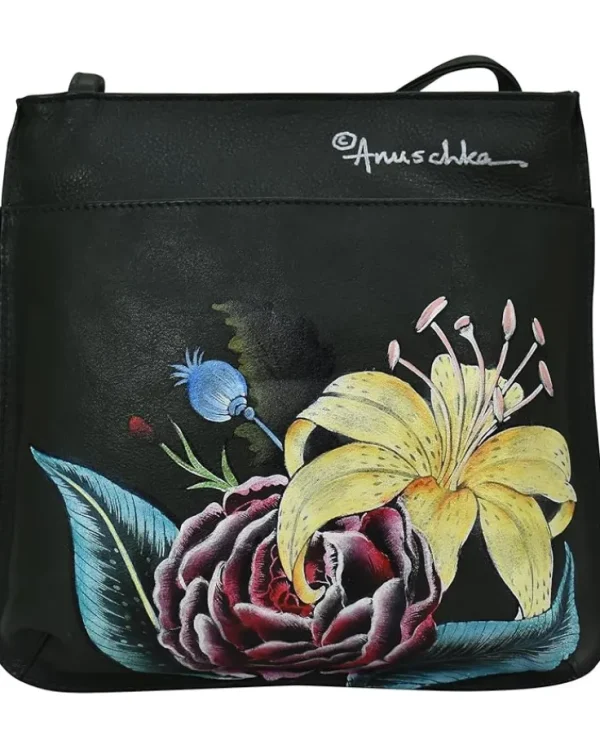 Anuschka Slim Crossbody with Front Zip 452 | Women Wallets