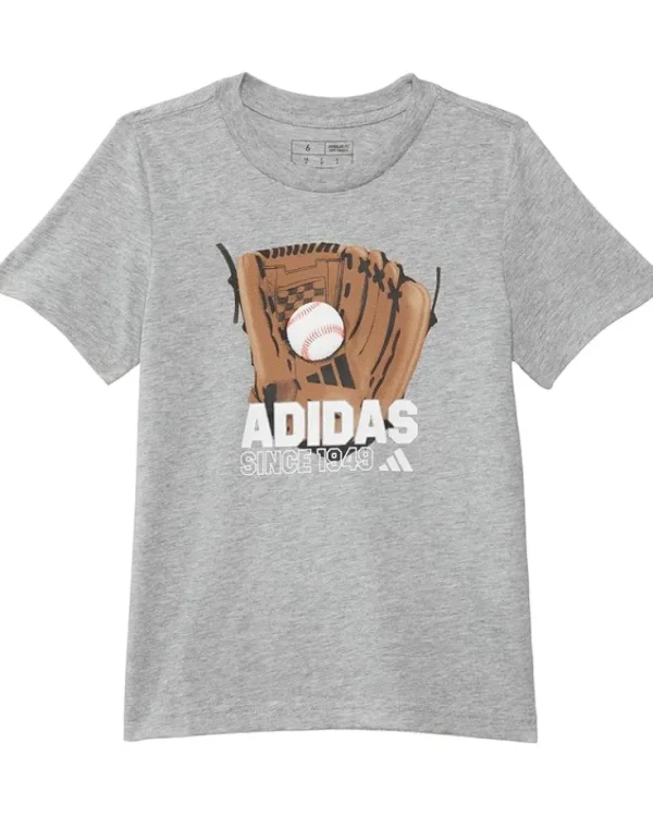 adidas Kids SS Baseball Glove Heather Tee(Big Kid) | Kids/BOY Shirts & Tops
